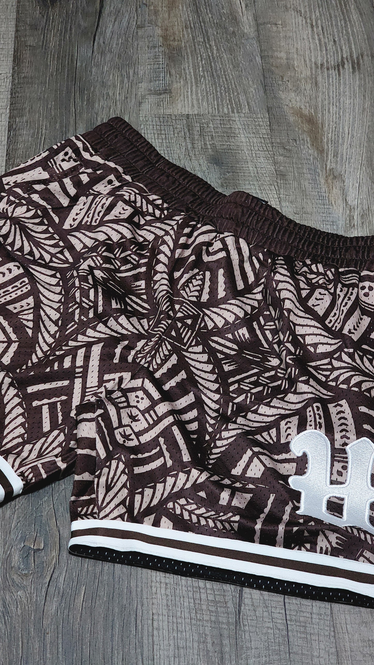 Cognac Hoop Shorts