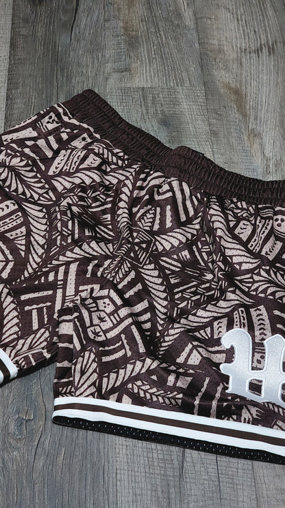 Cognac Hoop Shorts