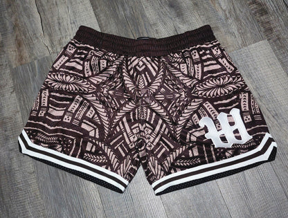 Cognac Hoop Shorts